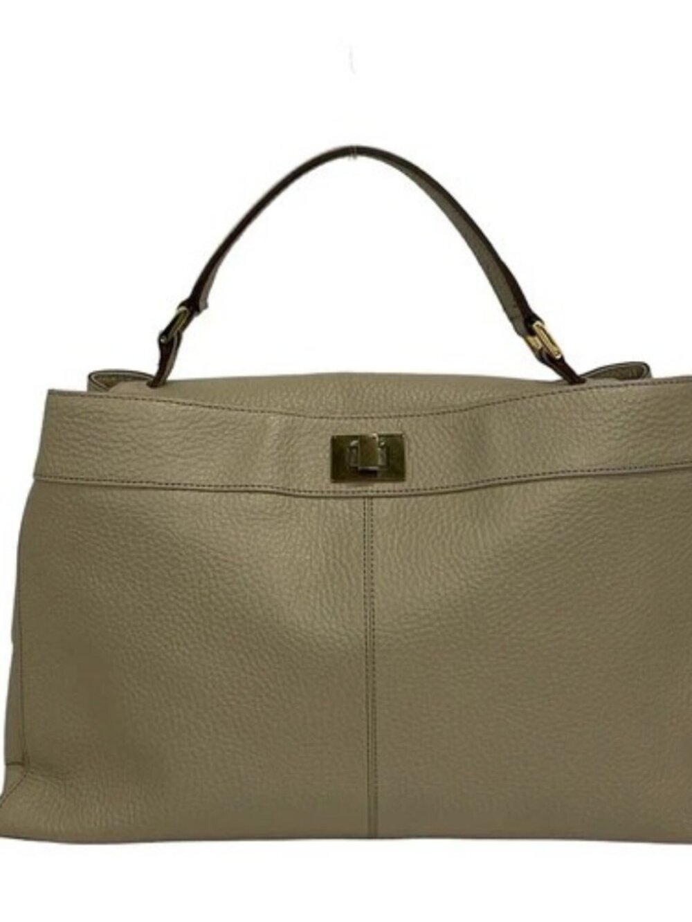 ATAO Labo Beige Leather Handbag